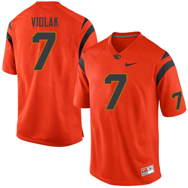 Men #7 Sam Vidlak Oregon State Beavers College Football Jerseys Sale-Orange
